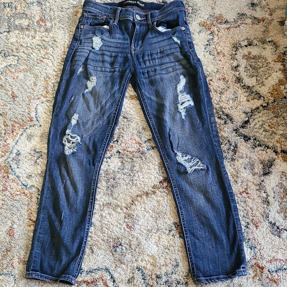 EXPRESS cropped legging jeans